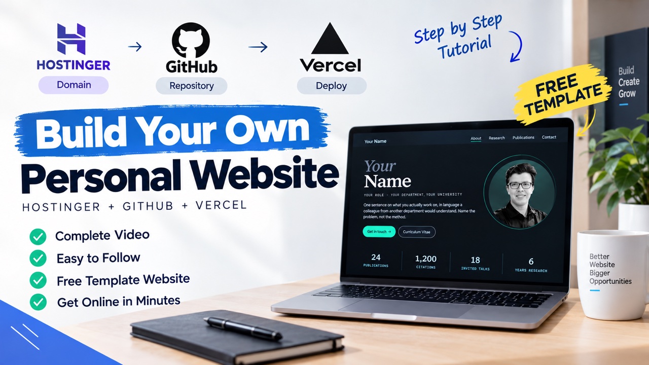 How to Make an Academic Personal Website in 20 Minutes